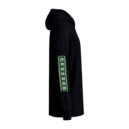 Game Day Football Hoodie Tee — Custom Team Name & Mascot (Number 00)