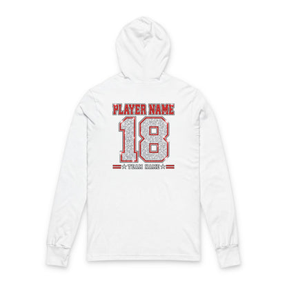Personalized Football Mom Hoodie, Custom Player Name & Number, Proud Mom Game Day Sweatshirt, Front and Back Design