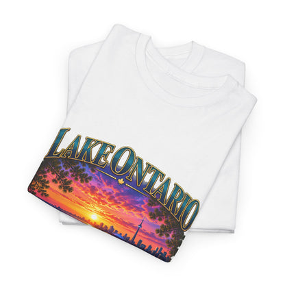 Personalized Lake Ontario Family T-Shirt – Toronto Sunset, Custom Family Name & Our Happy Place