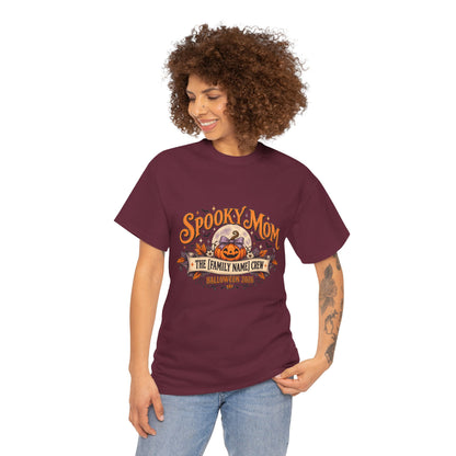 Personalized Spooky Mom Shirt, Custom Family Name Halloween Shirt, Halloween Mom Tee, Family Crew Shirt, Halloween 2026
