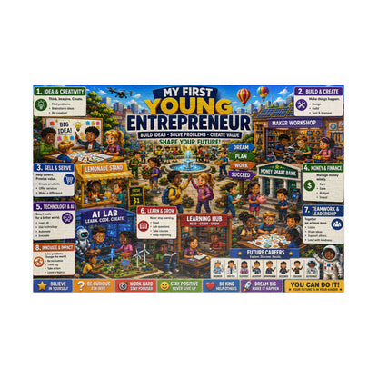 My First Young Entrepreneur Puzzle 110  520  1014 Piece | Educational Kids Jigsaw