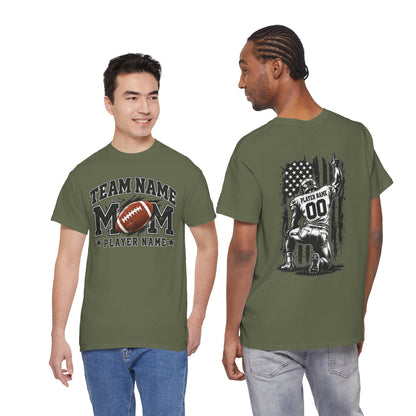 Personalized Football Mom Shirt, Player Name & Number, Custom Team Mom Tee, Football Game Day Shirt