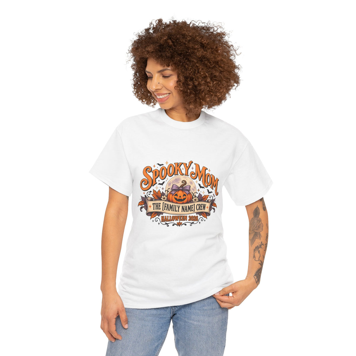 Personalized Spooky Mom Shirt, Custom Family Name Halloween Shirt, Halloween Mom Tee, Family Crew Shirt, Halloween 2026