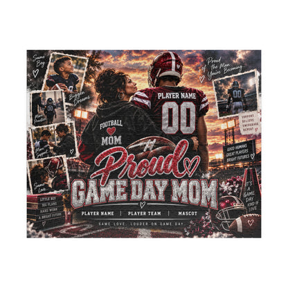 Personalized Football Mom Puzzle – Proud Game Day Mom Gift, Custom Player Name & Team, Mother Son Keepsake, Senior Night Gift 110 520 1014 pice