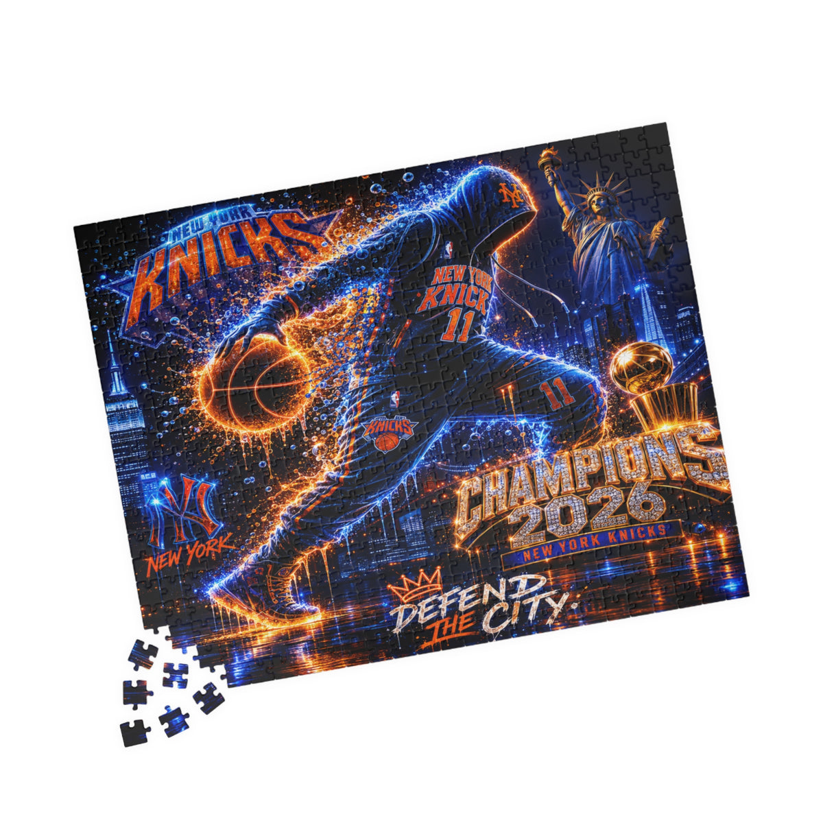 New York Knicks 'Champions 2026' Basketball Puzzle — Defend the City (110/252/520/1014 pcs)