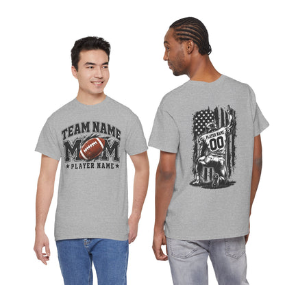 Personalized Football Mom Shirt, Player Name & Number, Custom Team Mom Tee, Football Game Day Shirt
