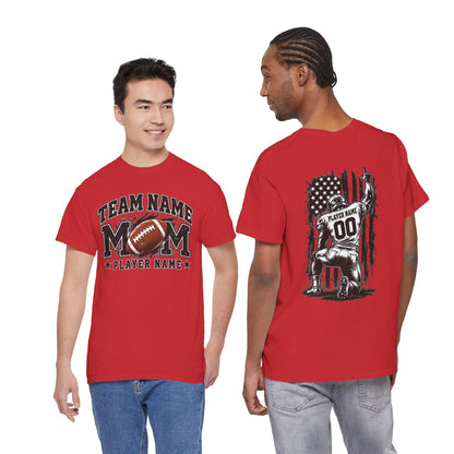 Personalized Football Mom Shirt, Player Name & Number, Custom Team Mom Tee, Football Game Day Shirt