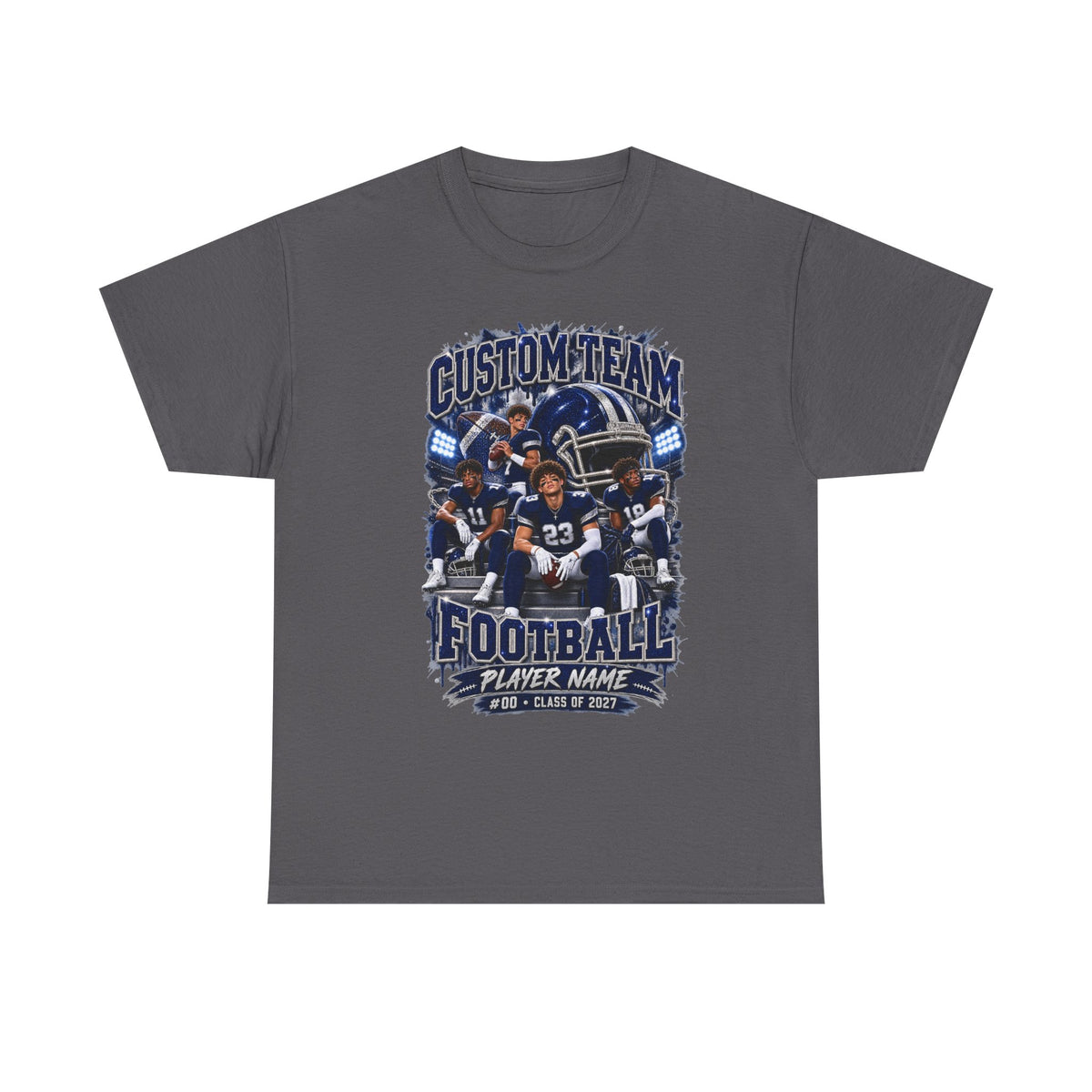 Personalized Football Shirt, Custom Team Player Name Number, Game Day Football Tee, Senior 2027 Shirt, Football Mom Gift