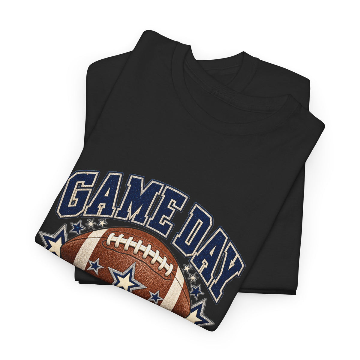 Personalized Game Day Senior Mom Shirt — Navy Silver Custom Year
