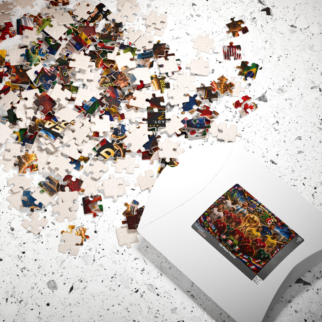 FIFA World Cup 2026 Champions Collage Puzzle – 252/520/1014 Piece Soccer Jigsaw