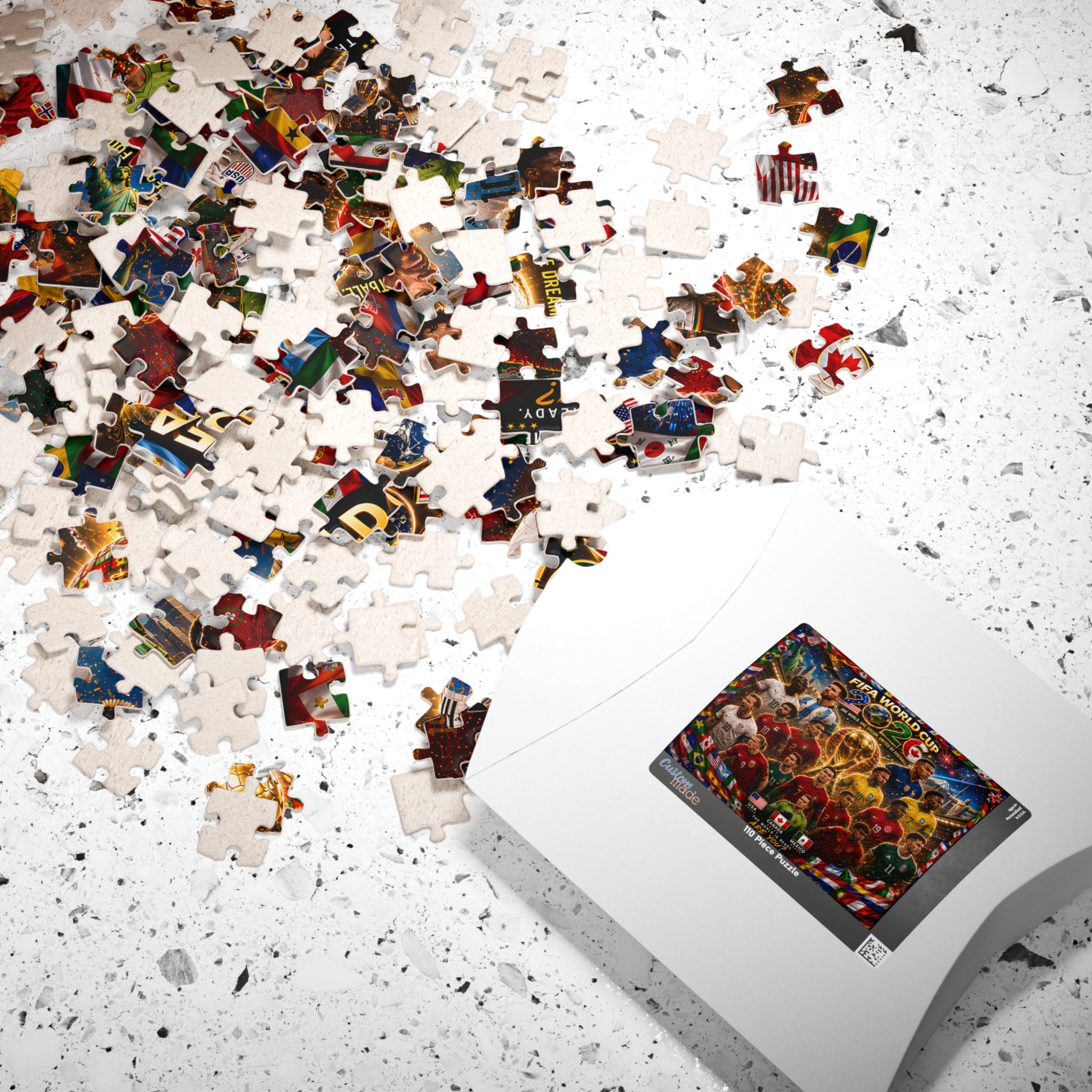 FIFA World Cup 2026 Champions Collage Puzzle – 252/520/1014 Piece Soccer Jigsaw