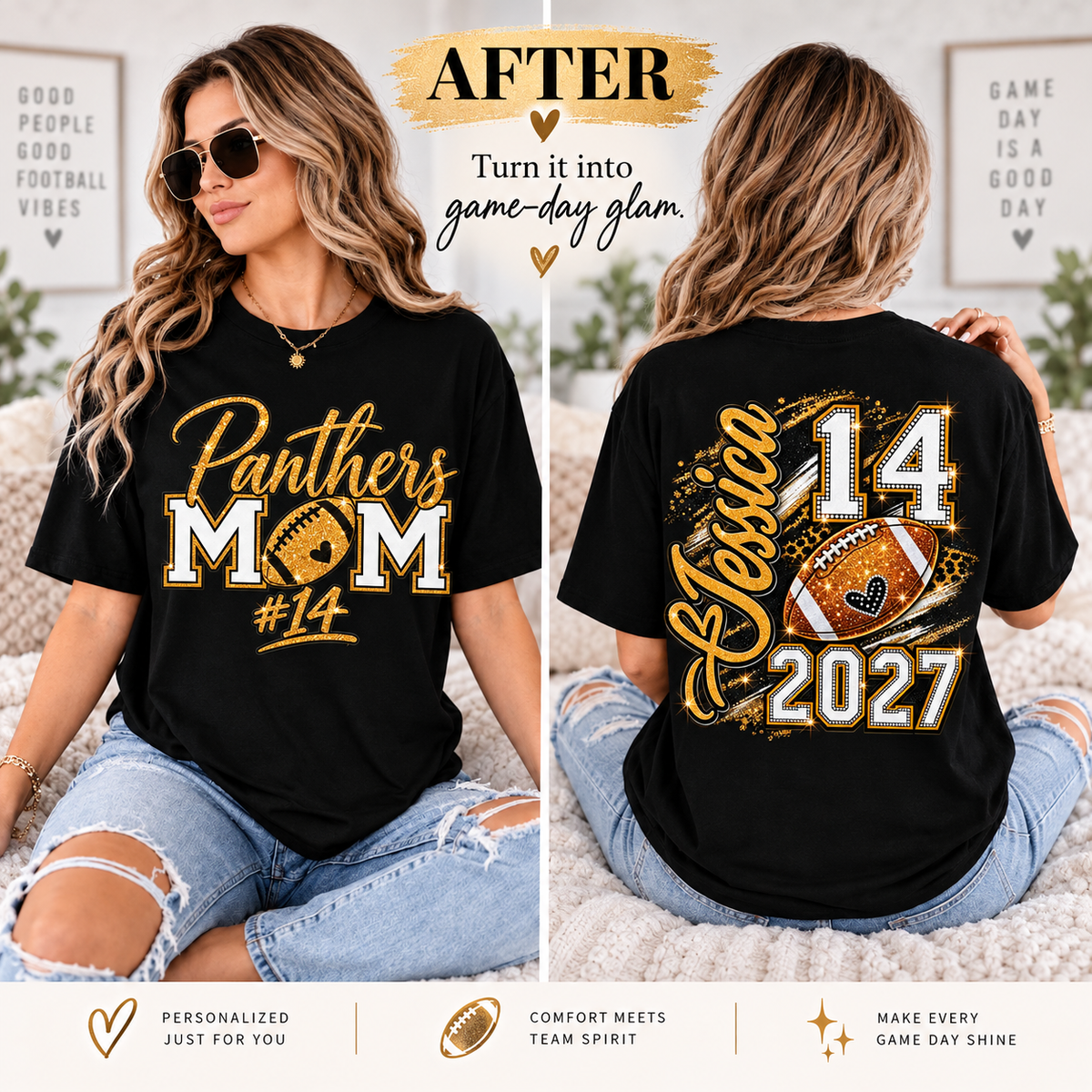 Personalized shirt after personalization