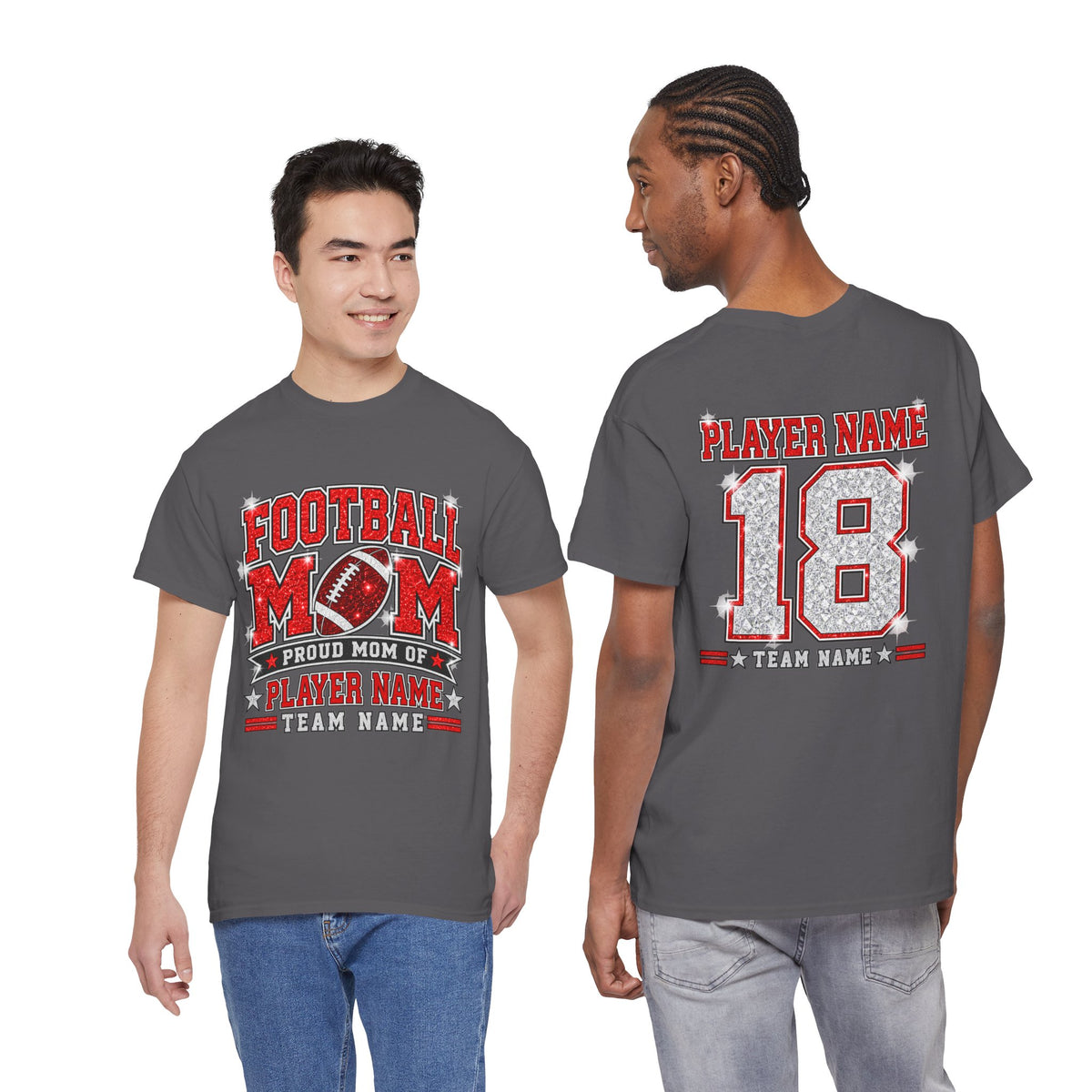 Personalized Football Mom Shirt – Custom Player Name & Number