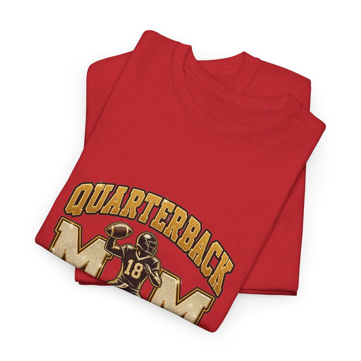 Personalized Quarterback Mom Shirt — Player Name Team Number Game Day Tee