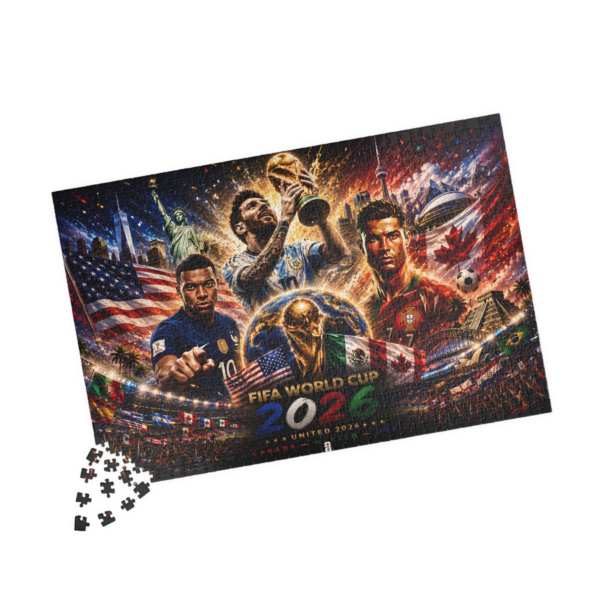 FIFA World Cup 2026 Soccer Puzzle – 110/252/520/1014-Piece Collector’s Jigsaw