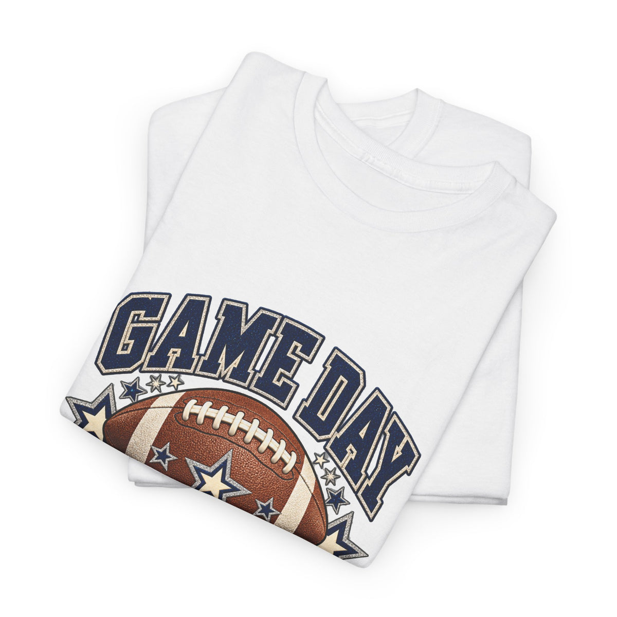 Personalized Game Day Senior Mom Shirt — Navy Silver Custom Year