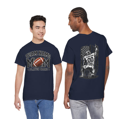 Personalized Football Mom Shirt, Player Name & Number, Custom Team Mom Tee, Football Game Day Shirt