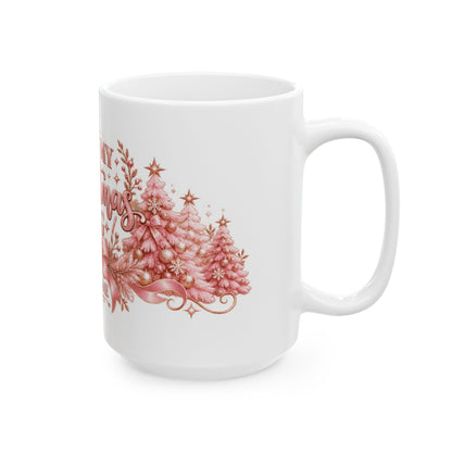 Personalized This Is My Christmas Mug — Pink Christmas