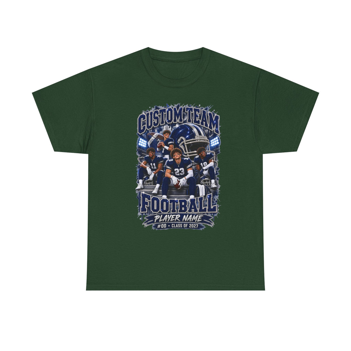 Personalized Football Shirt, Custom Team Player Name Number, Game Day Football Tee, Senior 2027 Shirt, Football Mom Gift