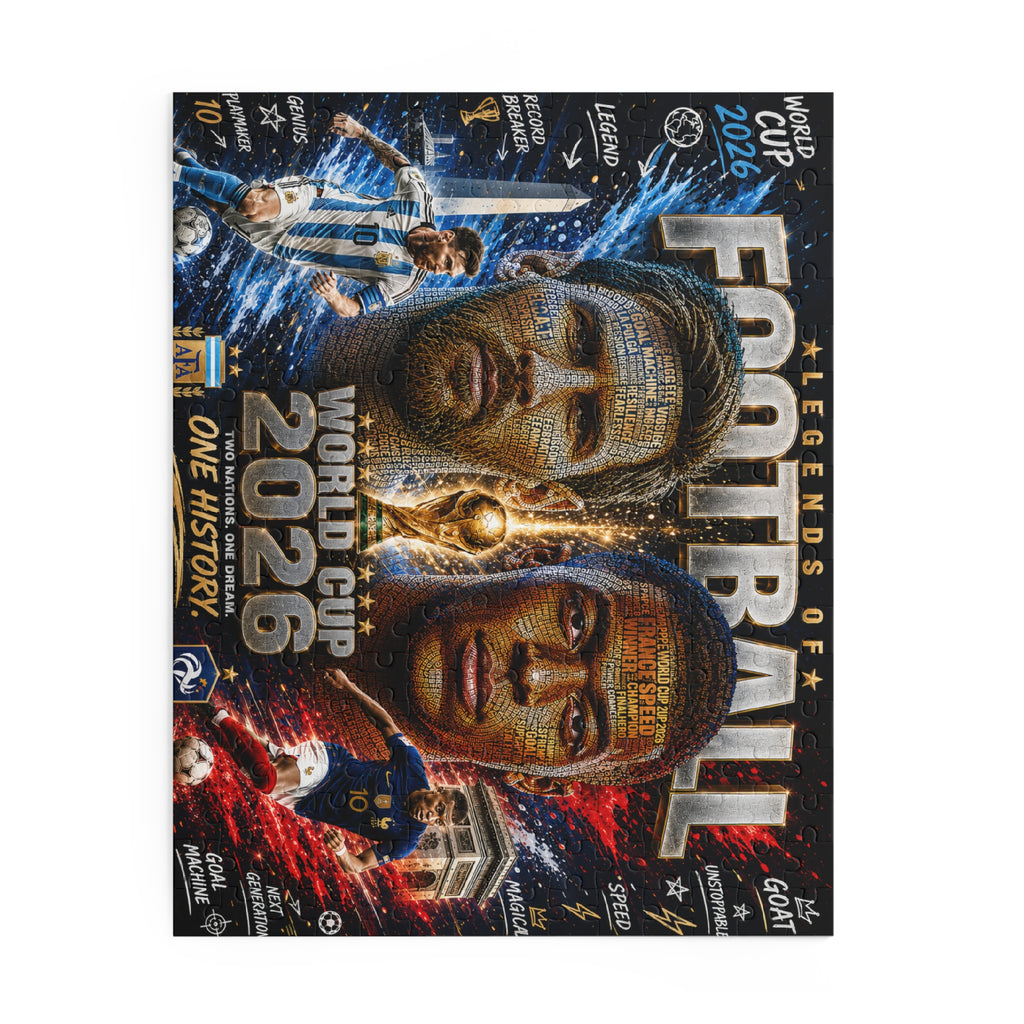 World Cup 2026 Football Legends Puzzle — 120/252/500-Piece Soccer Jigsaw