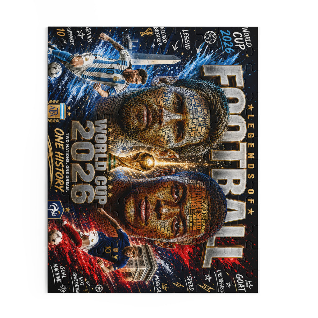 World Cup 2026 Football Legends Puzzle — 120/252/500-Piece Soccer Jigsaw