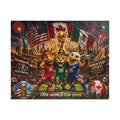 FIFA World Cup 2026 Soccer Mascot Jigsaw Puzzle — Canada USA Mexico Stadium Scene (110/252/520/1014 pcs)