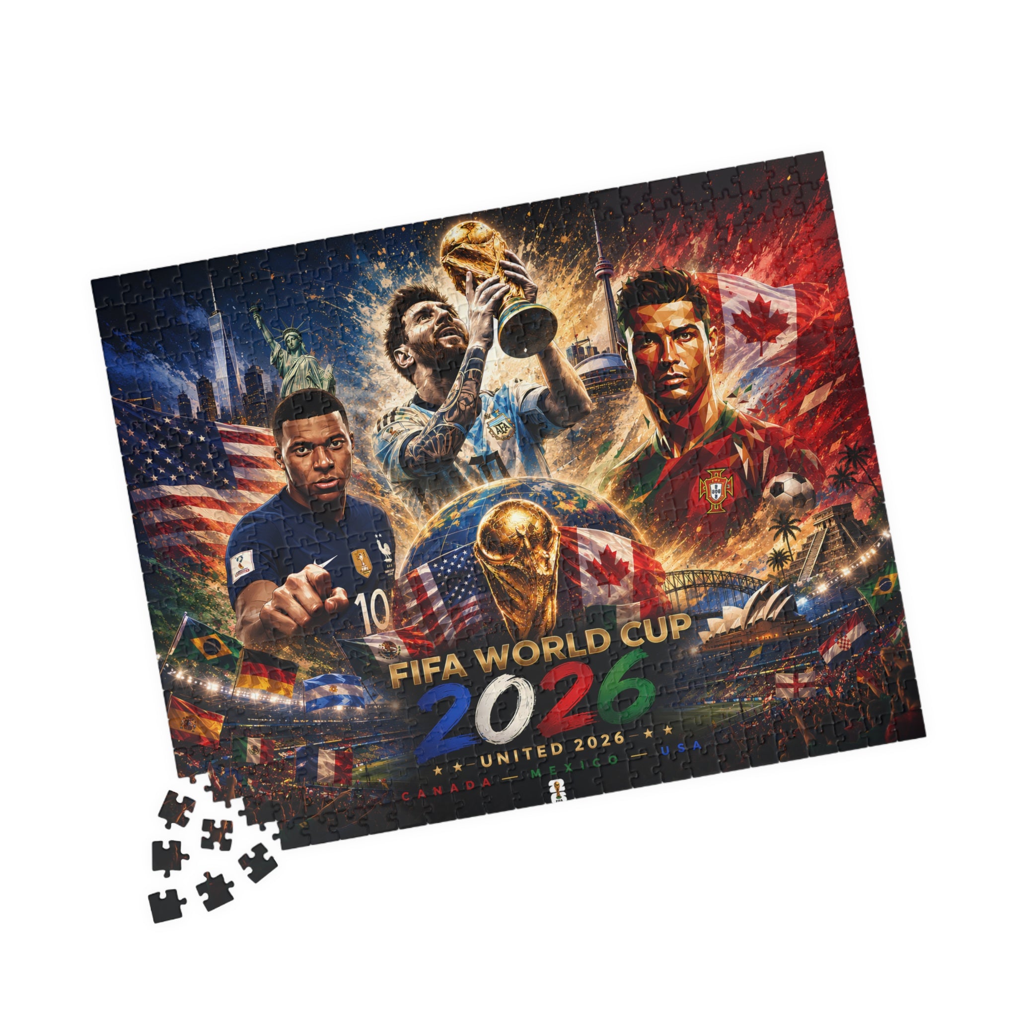 FIFA World Cup 2026 Soccer Puzzle – 110/252/520/1014-Piece Collector’s Jigsaw