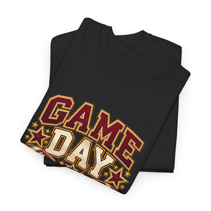 Personalized Game Day Those Are My Boys Shirt — Burgundy Gold