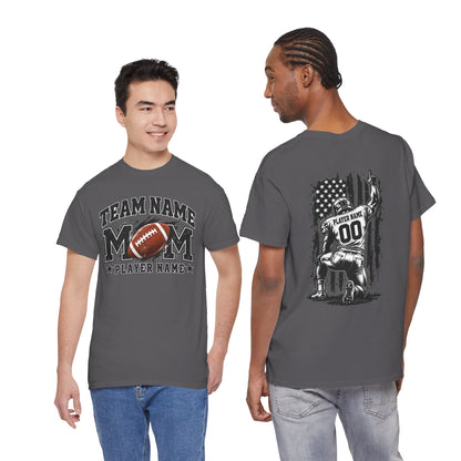 Personalized Football Mom Shirt, Player Name & Number, Custom Team Mom Tee, Football Game Day Shirt