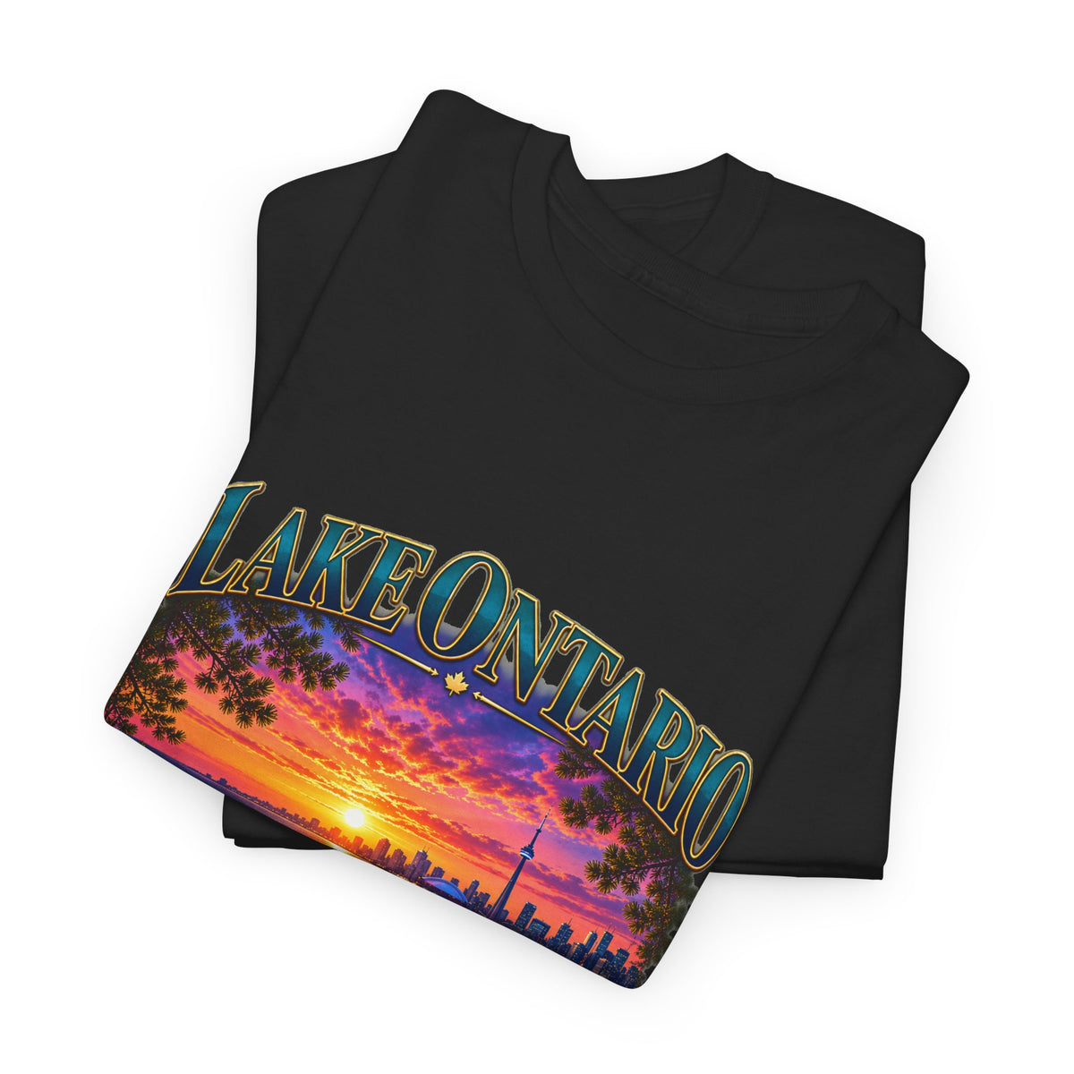 Personalized Lake Ontario Family T-Shirt – Toronto Sunset, Custom Family Name & Our Happy Place