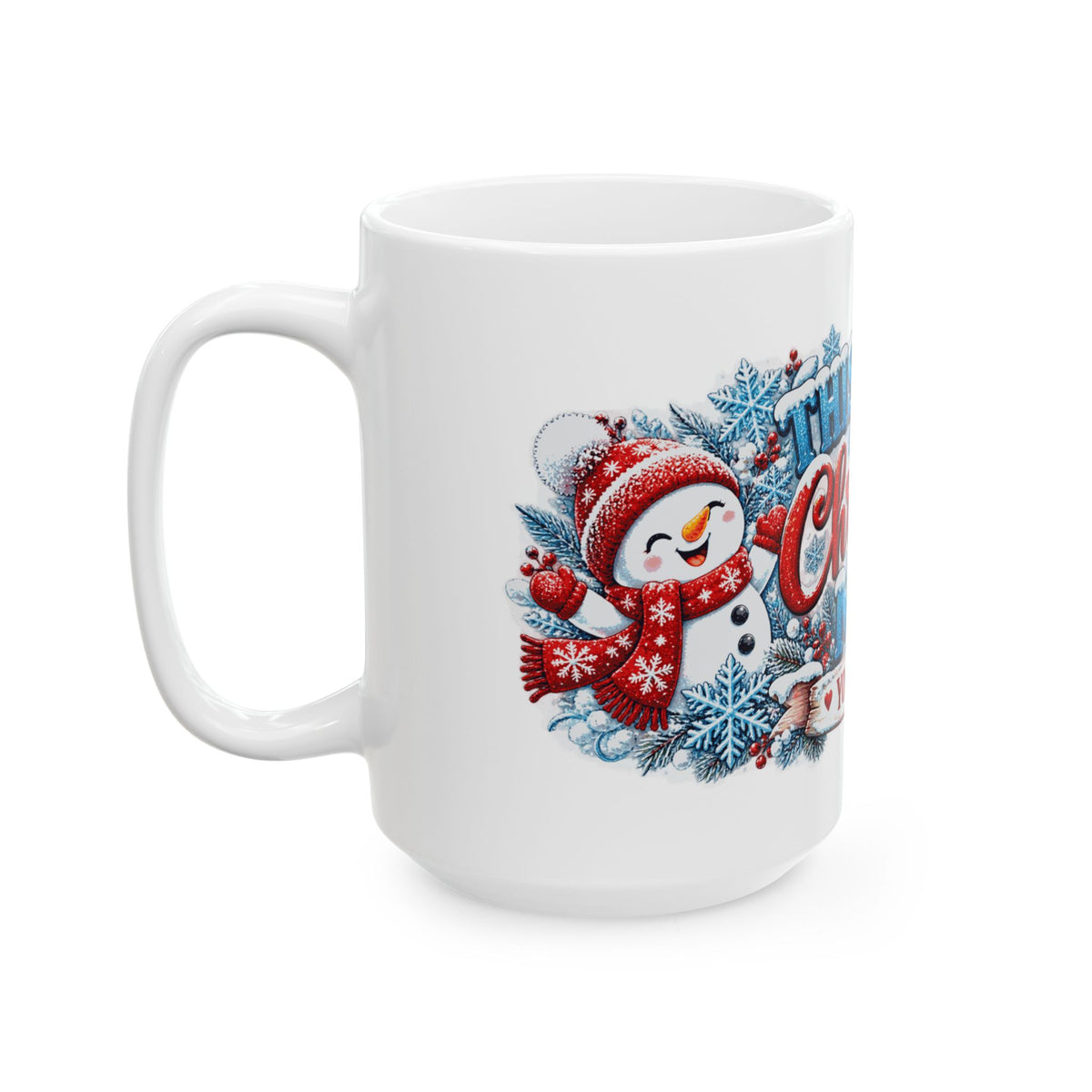 Personalized This Is My Christmas Mug — Cute Snowmen
