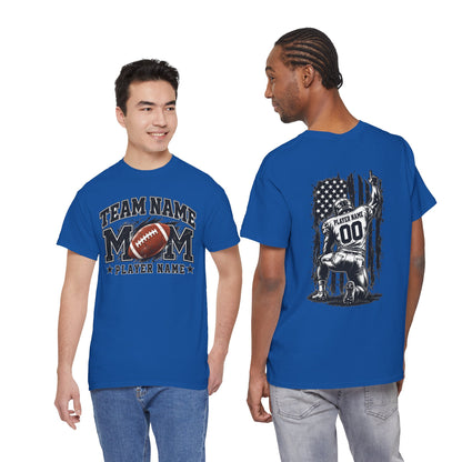 Personalized Football Mom Shirt, Player Name & Number, Custom Team Mom Tee, Football Game Day Shirt