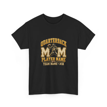 Personalized Quarterback Mom Shirt — Player Name Team Number Game Day Tee