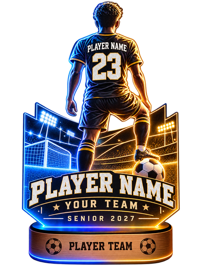 🏆 Proud Mom. Biggest Fan. Forever Memories. ❤️ Personalized Game Day LED Lamp!