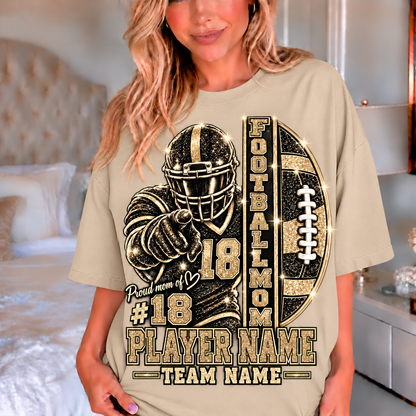 Sand — personalized Football Mom printed glitter